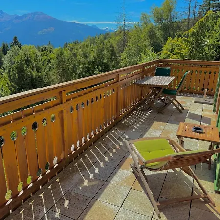 3br - Mountain View, Balcony And Parking Apartament Crans-Montana