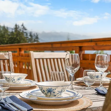 Apartment 3br - Mountain View, Balcony And Parking Crans-Montana